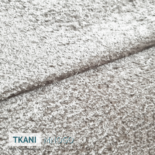 Фото ткани велюра “HY2025-4” (однотонный серый)