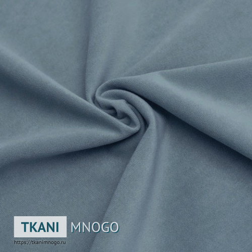 Фото материала велюра “20” (однотонный серый)