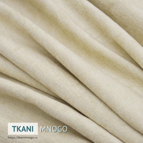 Фото обивки велюра “11” (однотонный бежевый)