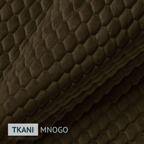 Фото материала велюра “AY1-12A” (ромб коричневый)