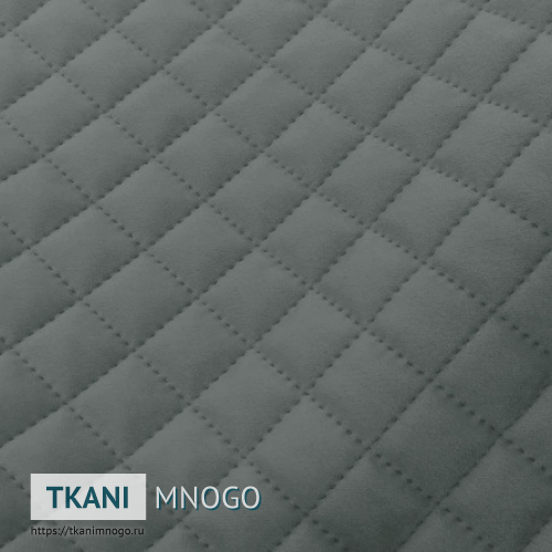 Фото материала велюра “CSBYH1-24A” (ромб серый)