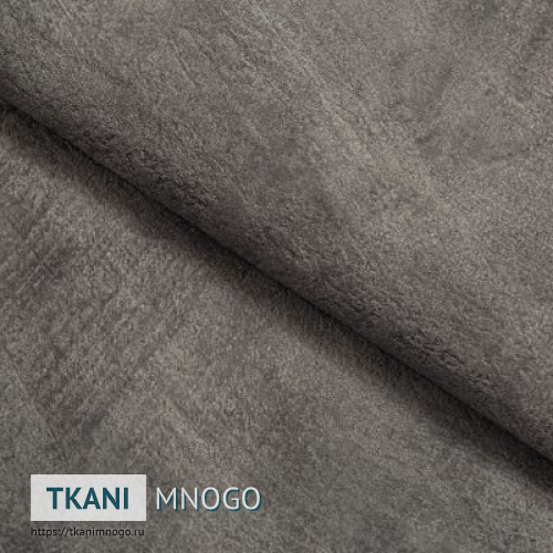 Фото обивки велюра “81” (однотонный серый)