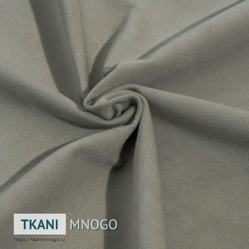 Фото фактуры велюра “18” (однотонный серый)