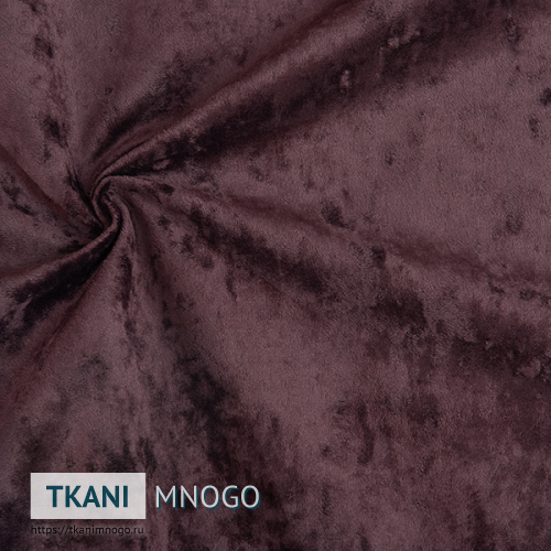 Фото фактуры велюра “052” (однотонный фиолетовый)