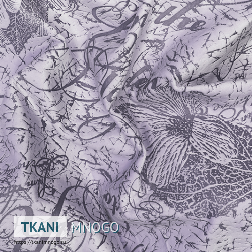 Фото материала велюра CF “RJB17-2” (цветы фиолетовый)