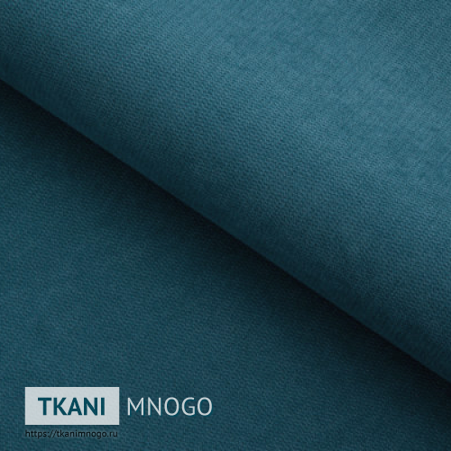 Фото ткани велюра “76” (однотонный голубой)