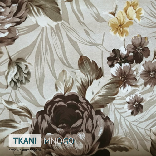 Фото фактуры микровелюра “27-3” цветы.