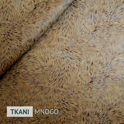 Фото текстиля 612-2 артикул - бежевый абстракция. Производитель Китай. Замша - фактура.